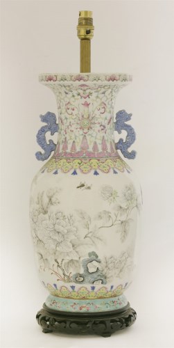 Lot 1075 - A famille rose vase