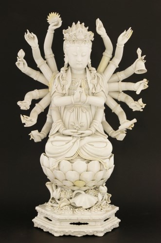 Lot 1138 - A Chinese blanc de Chine Guanyin