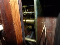 Lot 387 - A Great Eastern Railway oak cased single fusee railway clock