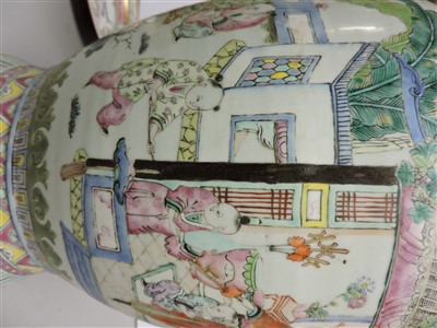 Lot 110 - A Chinese famille rose vase