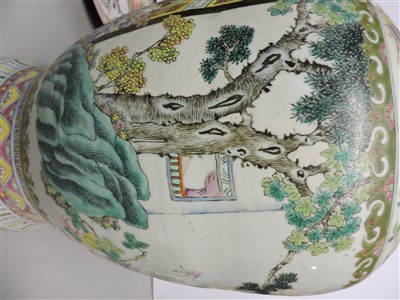 Lot 110 - A Chinese famille rose vase