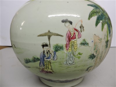 Lot 108 - A Chinese famille rose vase