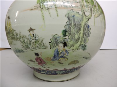 Lot 108 - A Chinese famille rose vase