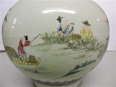 Lot 108 - A Chinese famille rose vase