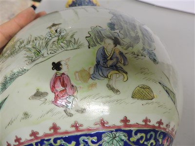Lot 108 - A Chinese famille rose vase