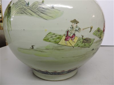 Lot 108 - A Chinese famille rose vase