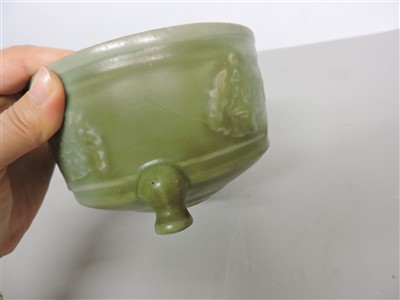 Lot 24 - A Chinese Longquan celadon censer
