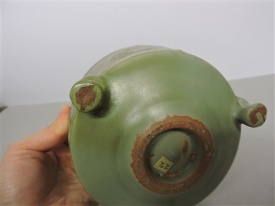 Lot 24 - A Chinese Longquan celadon censer