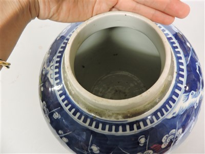 Lot 112 - A Chinese blue and white ginger jar
