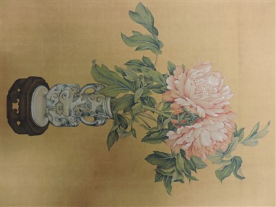 Lot 88 - A Chinese gouache painting