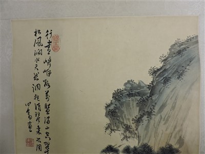 Lot 87 - A Chinese hanging scroll
