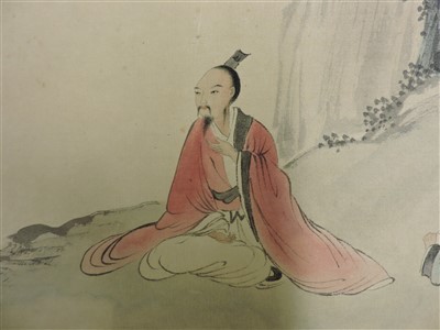 Lot 87 - A Chinese hanging scroll