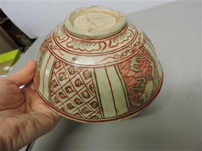 Lot 37 - A blue and white kendi, a qingbai vase and a Vietnamese bowl