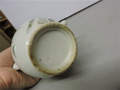 Lot 122 - A Chinese famille rose ewer and cover