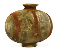 Lot 13 - A Chinese earthenware cocoon jar