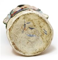 Lot 90 - A Chinese painted clay nodding-head figure