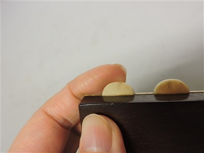 Lot 355 - Two Japanese ivory Shibayama bezique markers