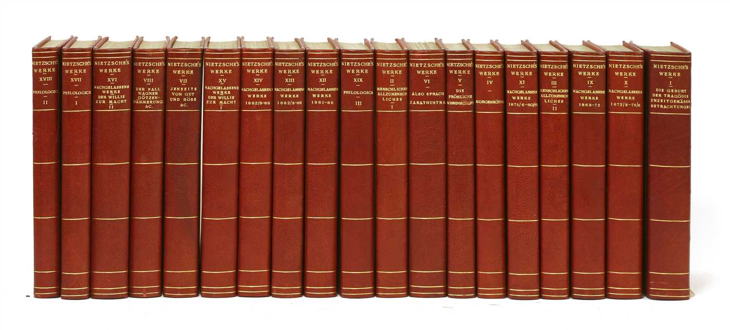 Lot 86 - 1- Nietzsche, F: Works (in German)