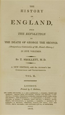 Lot 69 - Hume & Smollett: The History of England