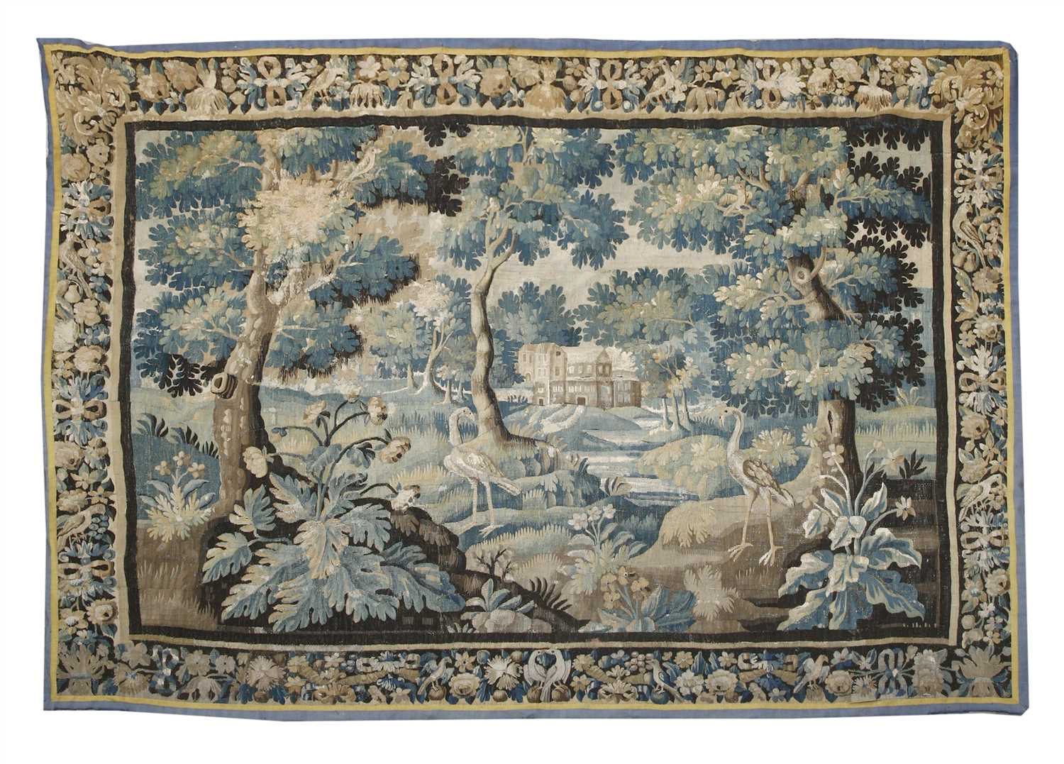 Lot 1 - A Flemish verdure tapestry
