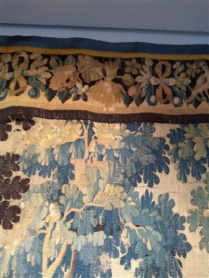 Lot 1 - A Flemish verdure tapestry