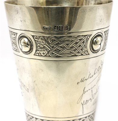 Lot 2 - Irish Republican Interest: a silver beaker