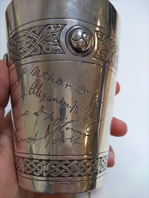 Lot 2 - Irish Republican Interest: a silver beaker