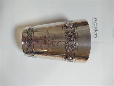 Lot 2 - Irish Republican Interest: a silver beaker