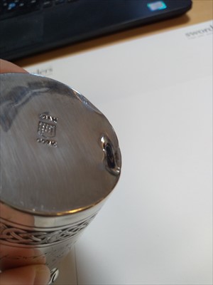 Lot 2 - Irish Republican Interest: a silver beaker