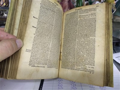 Lot 208 - BIBLE: 1542, Latin Vulgate Bible: Biblia Sacra.