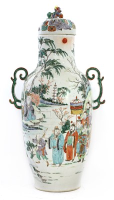 Lot 59 - A Chinese famille rose vase and cover