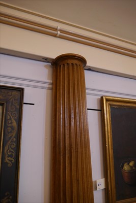 Lot 805 - A pair of oak pilaster columns