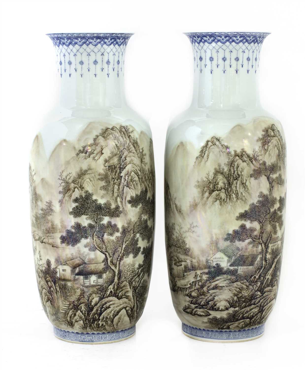 Lot 103 - A pair of Chinese vases