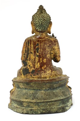 Lot 120 - A Chinese bronze Shakyamuni Buddha