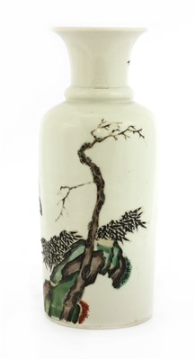 Lot 23 - A Chinese famille verte vase