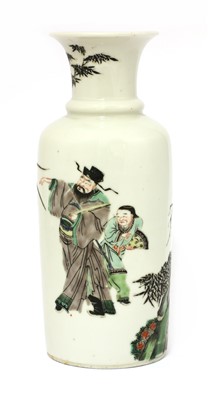 Lot 23 - A Chinese famille verte vase
