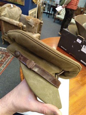 Lot 133 - A WWII British army officers named forage cap