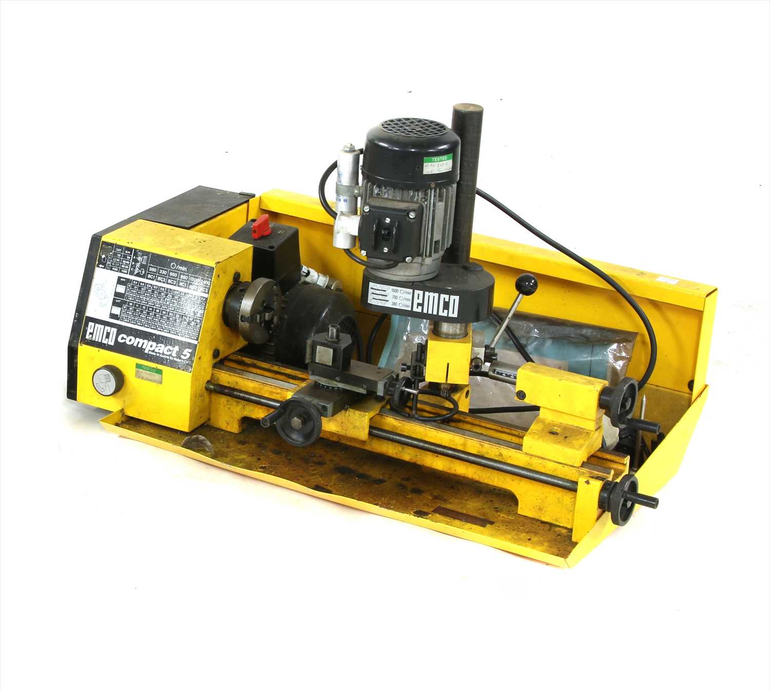 Lot 186 - An Emco compact 5 lathe