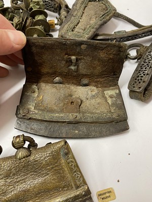 Lot 12 - Three Tibetan leather tinder pouches or chuckmucks