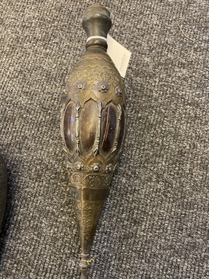 Lot 17 - Three Persian silvered narghile