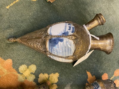 Lot 17 - Three Persian silvered narghile