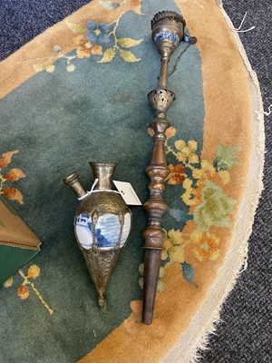 Lot 17 - Three Persian silvered narghile