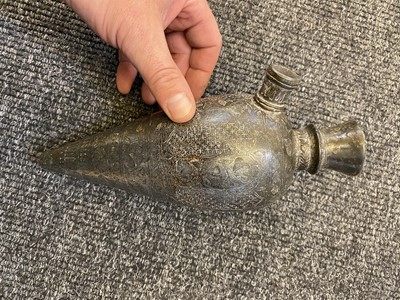 Lot 17 - Three Persian silvered narghile