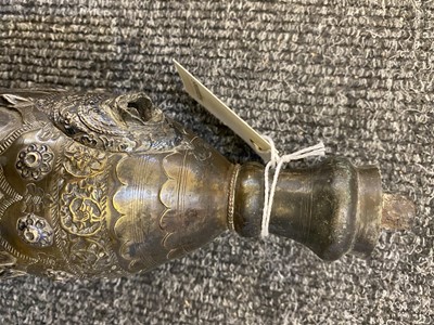 Lot 17 - Three Persian silvered narghile