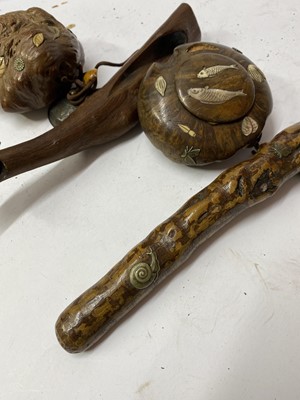 Lot 26 - Two Japanese smoking set, tonkotsu and kiseruzutsu