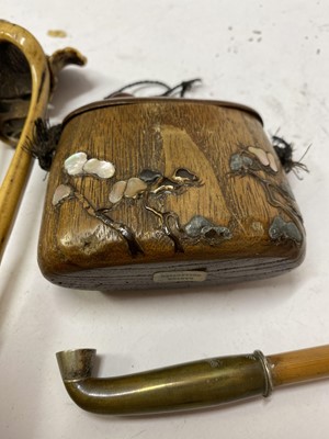 Lot 28 - A Japanese smoking set