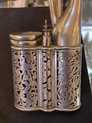 Lot 65 - A collection of four Chinese water pipes