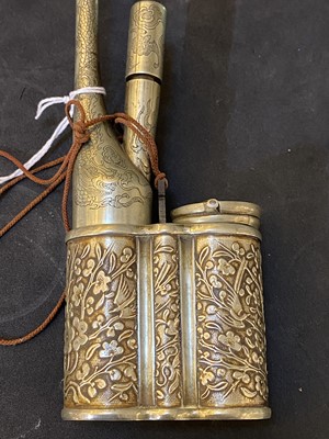 Lot 65 - A collection of four Chinese water pipes