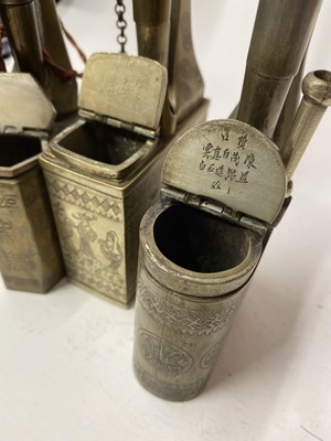 Lot 66 - A collection of three Chinese water pipes