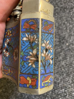 Lot 49 - A collection of four Chinese cloisonné water pipes